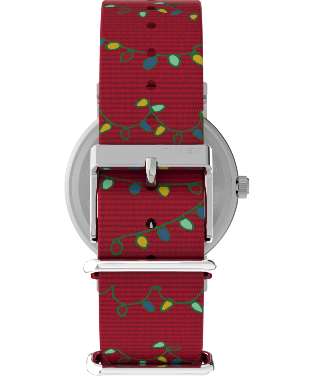 Peanuts® x Timex Weekender Holiday 38mm Fabric Strap Watch - Image 3