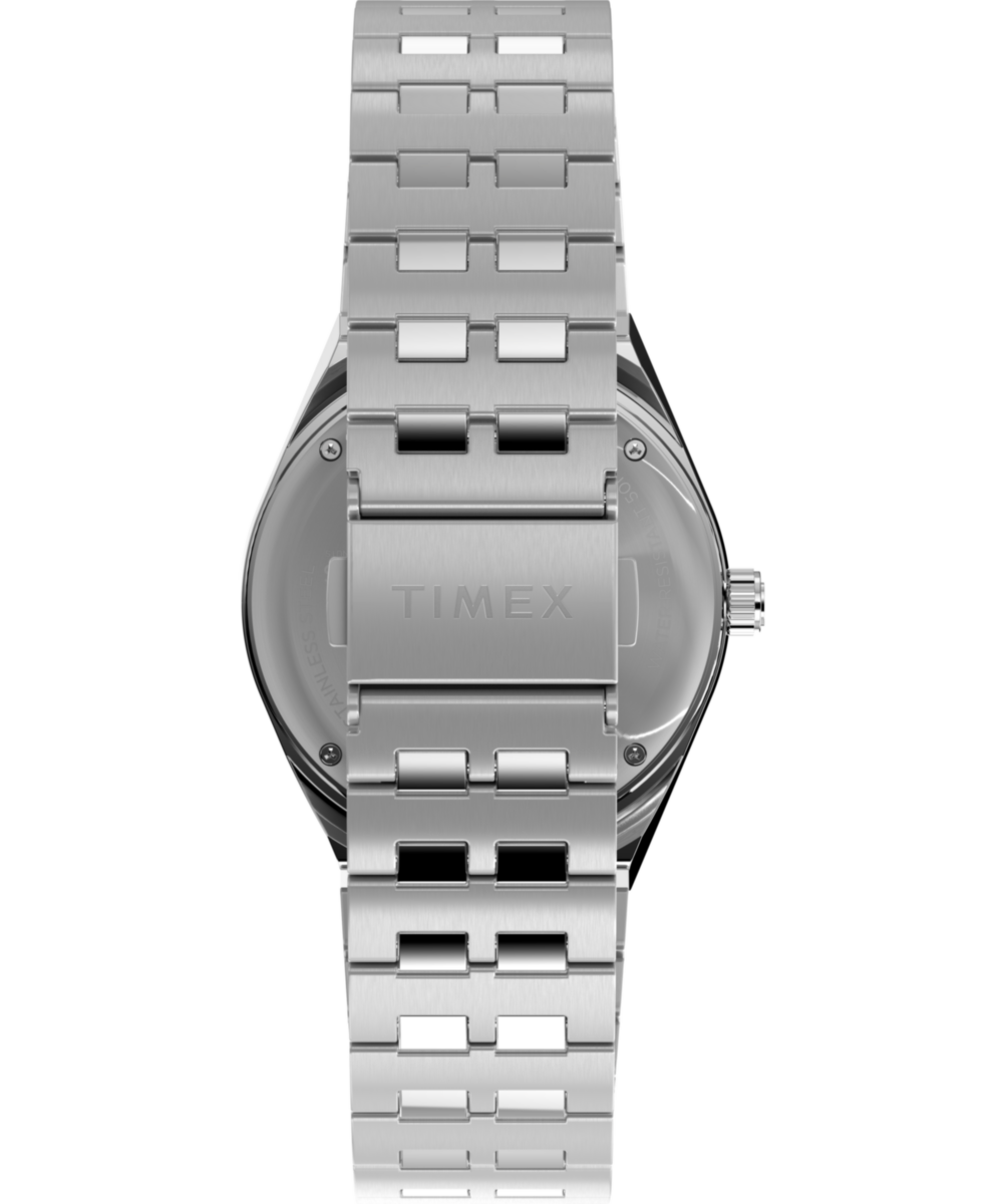 Peanuts® x Q Timex® GMT 38mm Stainless Steel Bracelet Watch - Image 4
