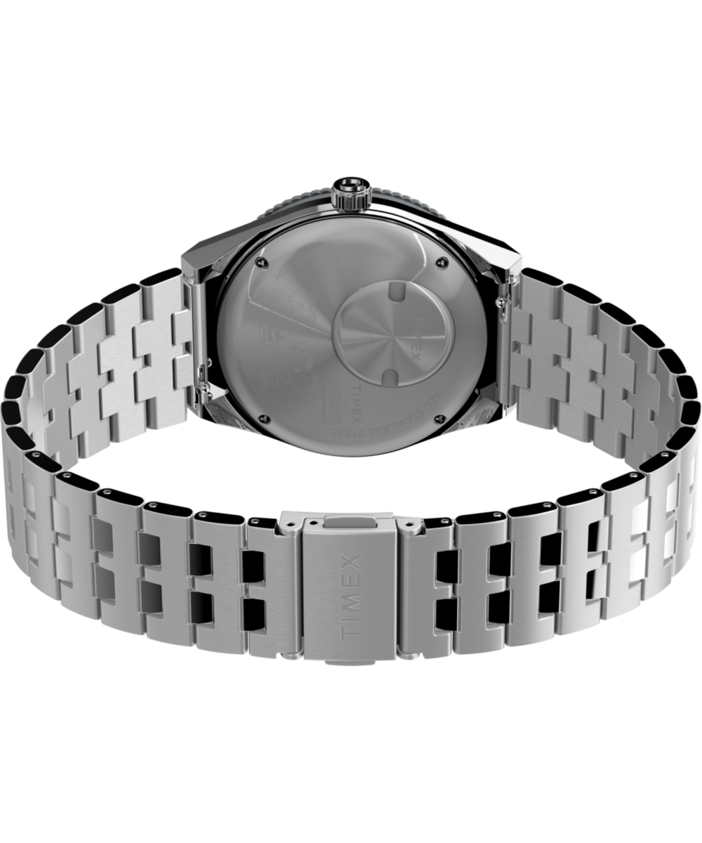 Peanuts® x Q Timex® GMT 38mm Stainless Steel Bracelet Watch - Image 6