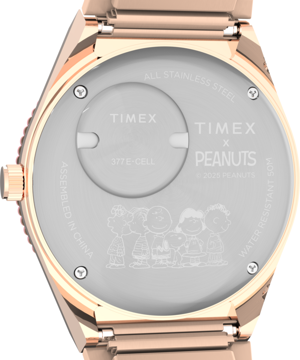 Peanuts® Q Timex® In Bloom 36mm Stainless Steel Expansion Band Watch - Image 4