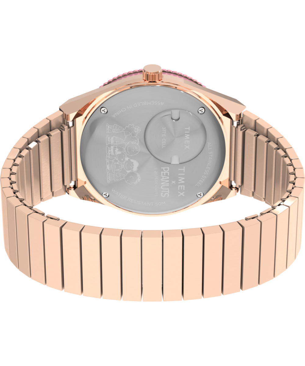 Peanuts® Q Timex® In Bloom 36mm Stainless Steel Expansion Band Watch - Image 5
