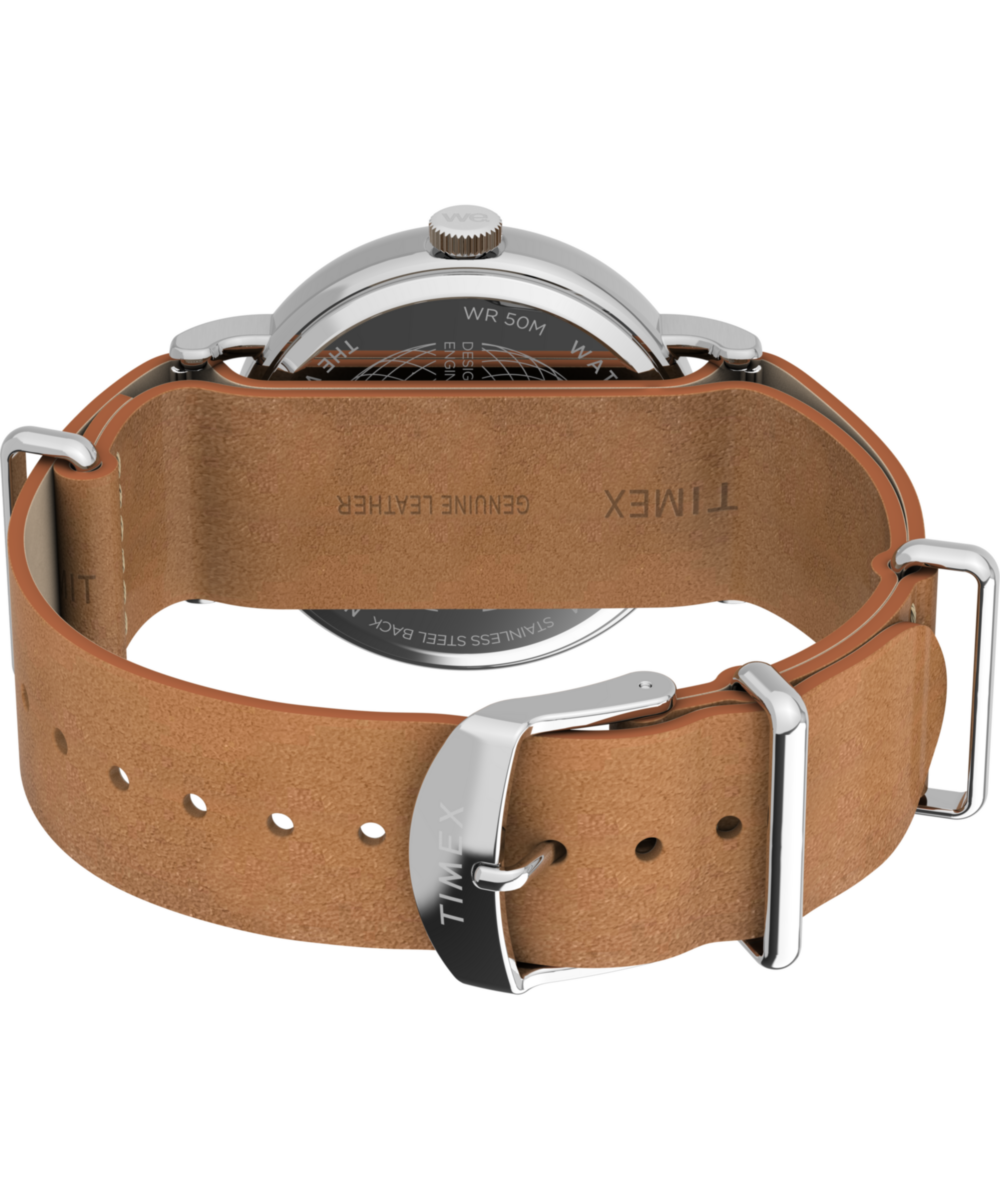 Weekender 40mm Leather Strap Watch - Image 8