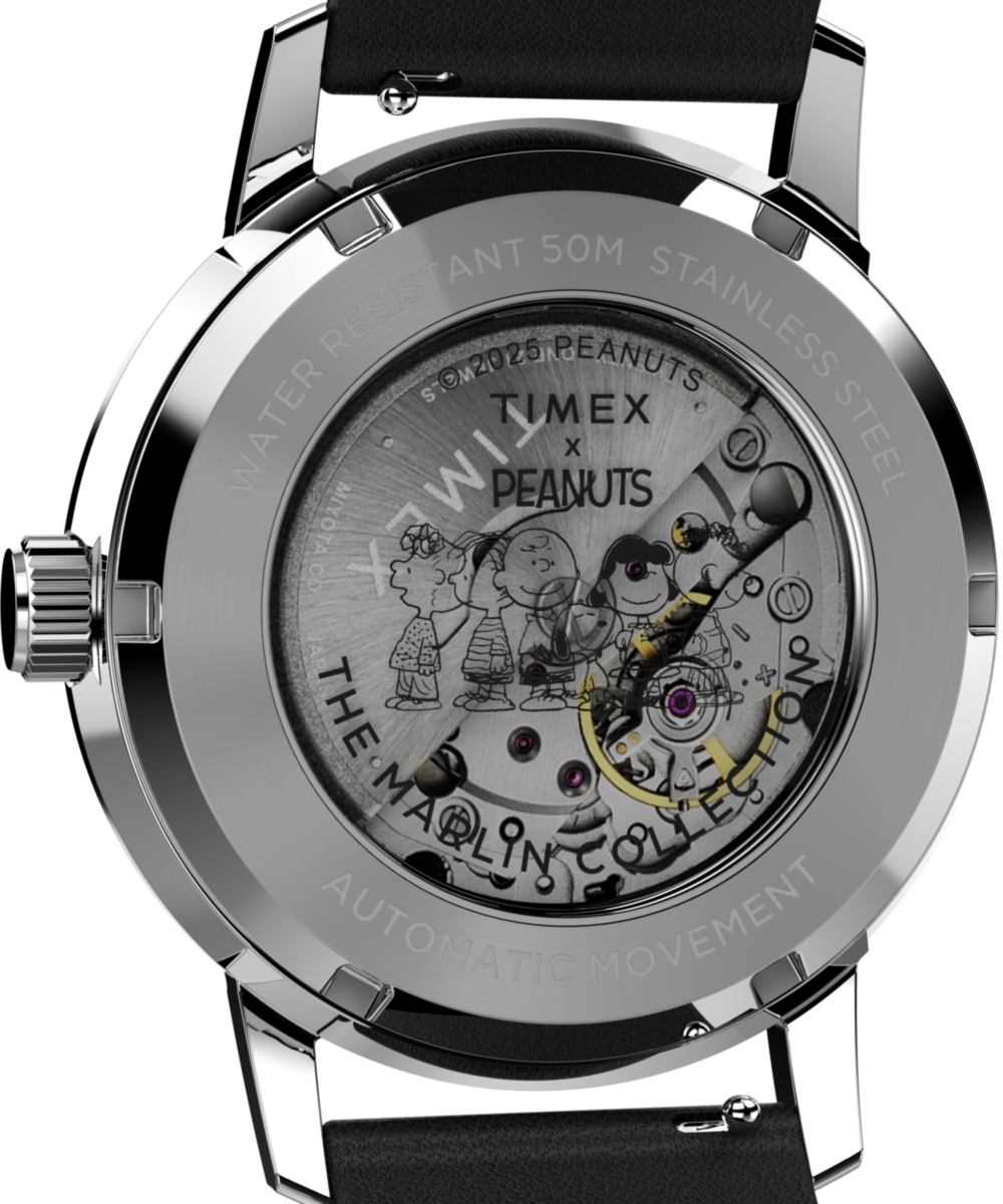 Peanuts® x Timex Marlin® Automatic Space 40mm Leather Strap Watch - Image 4