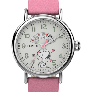 Peanuts x Timex Standard Valentine's 40mm Leather Strap Watch