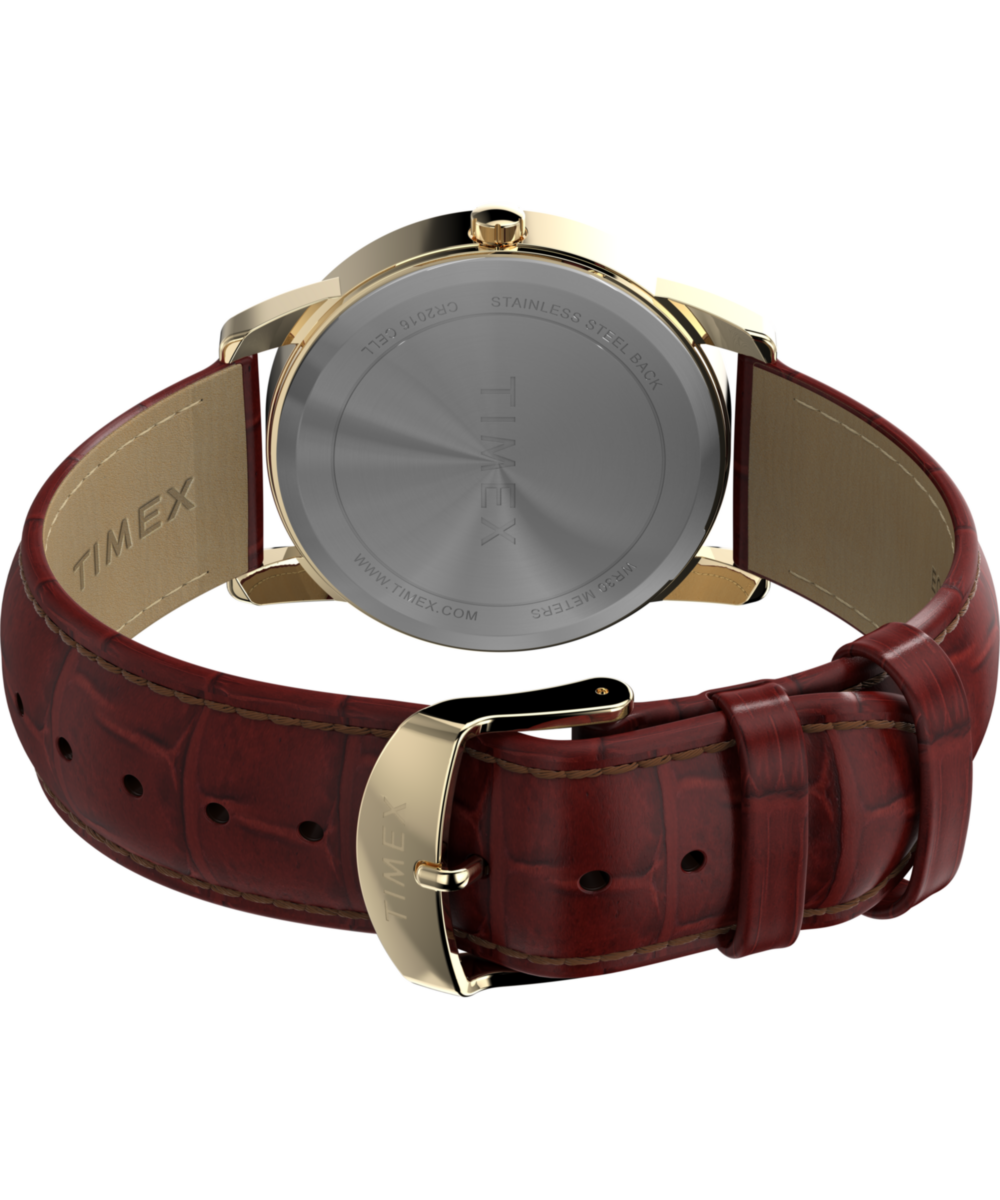 Easy Reader® 35mm Leather Strap Watch - Image 6