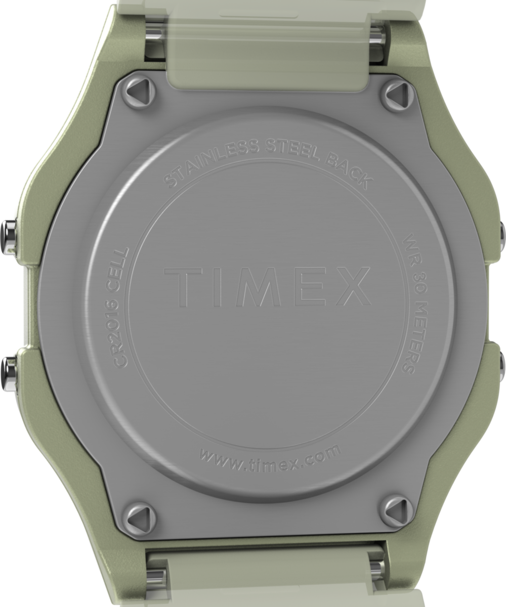 Timex T80 Glow in the Dark 34mm Resin Strap Watch - Image 4