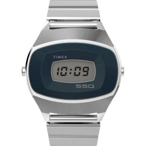 Q Timex® 1975 SSQ Digital Reissue 38mm Stainless Steel Bracelet Watch
