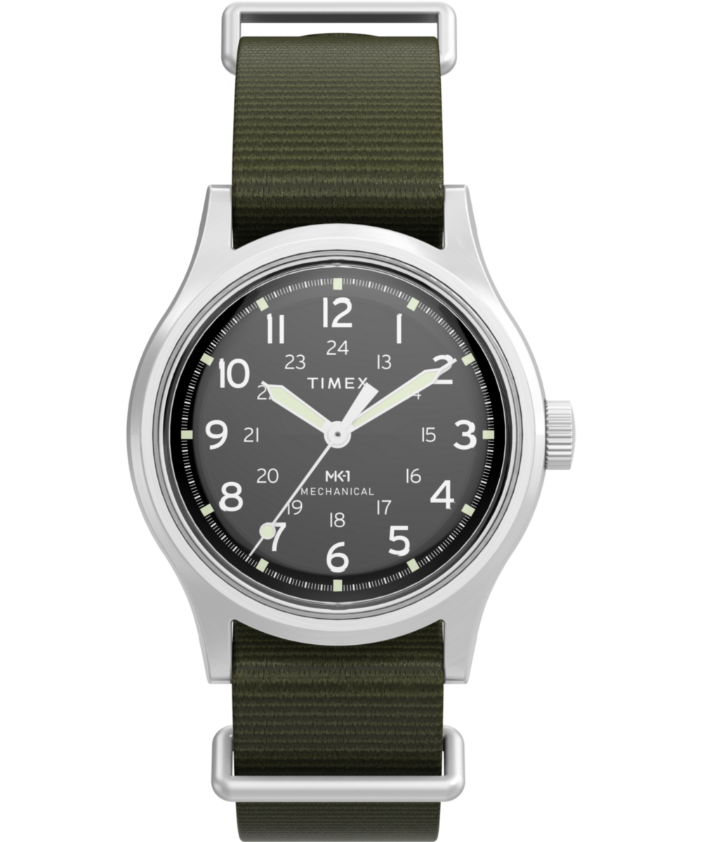 MK1® Hand-Wound 36mm Fabric Strap Watch