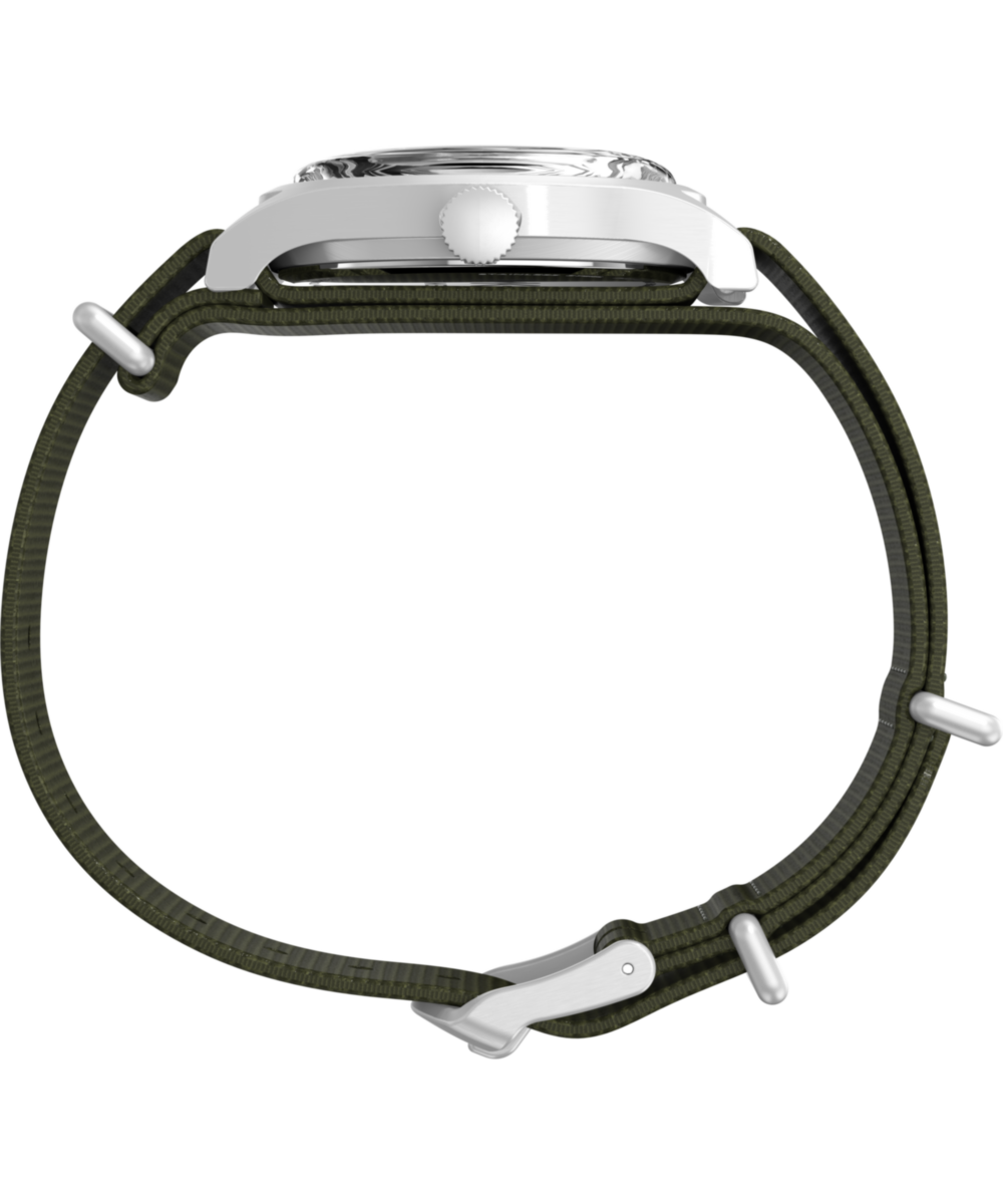 MK1® Hand-Wound 36mm Fabric Strap Watch - Image 4