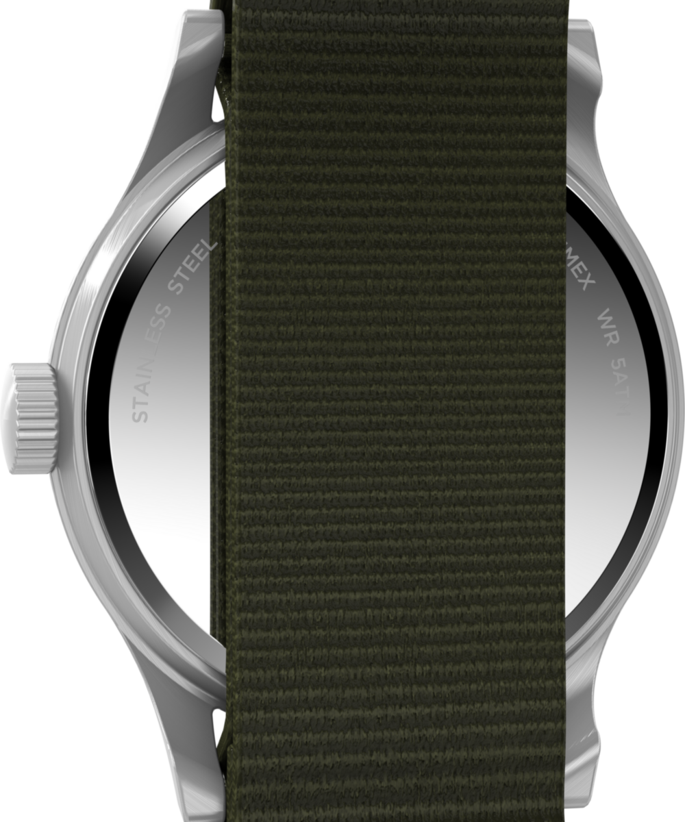 MK1® Hand-Wound 36mm Fabric Strap Watch - Image 6