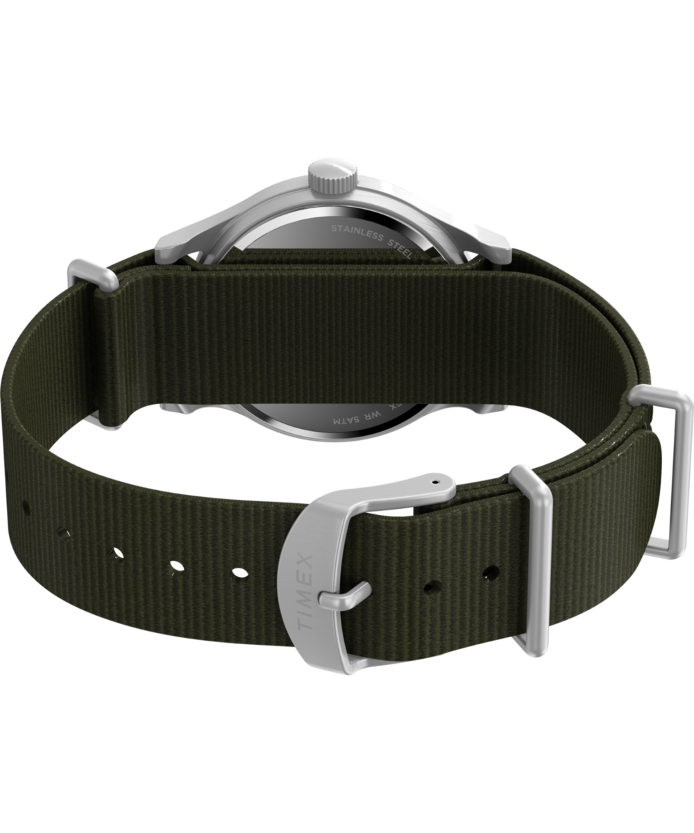 MK1® Hand-Wound 36mm Fabric Strap Watch - Image 7