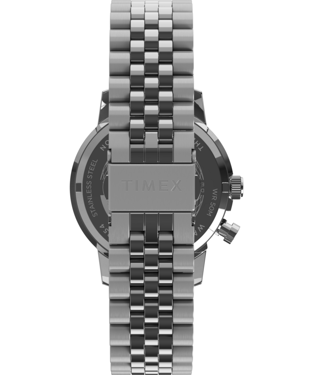 Marlin® Moon Phase Multifunction 40mm Stainless Steel Bracelet Watch - Image 3