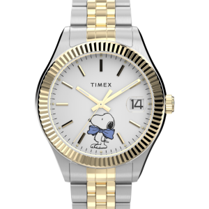 Peanuts® x Timex Legacy Bowtie 34mm Stainless Steel Bracelet Watch