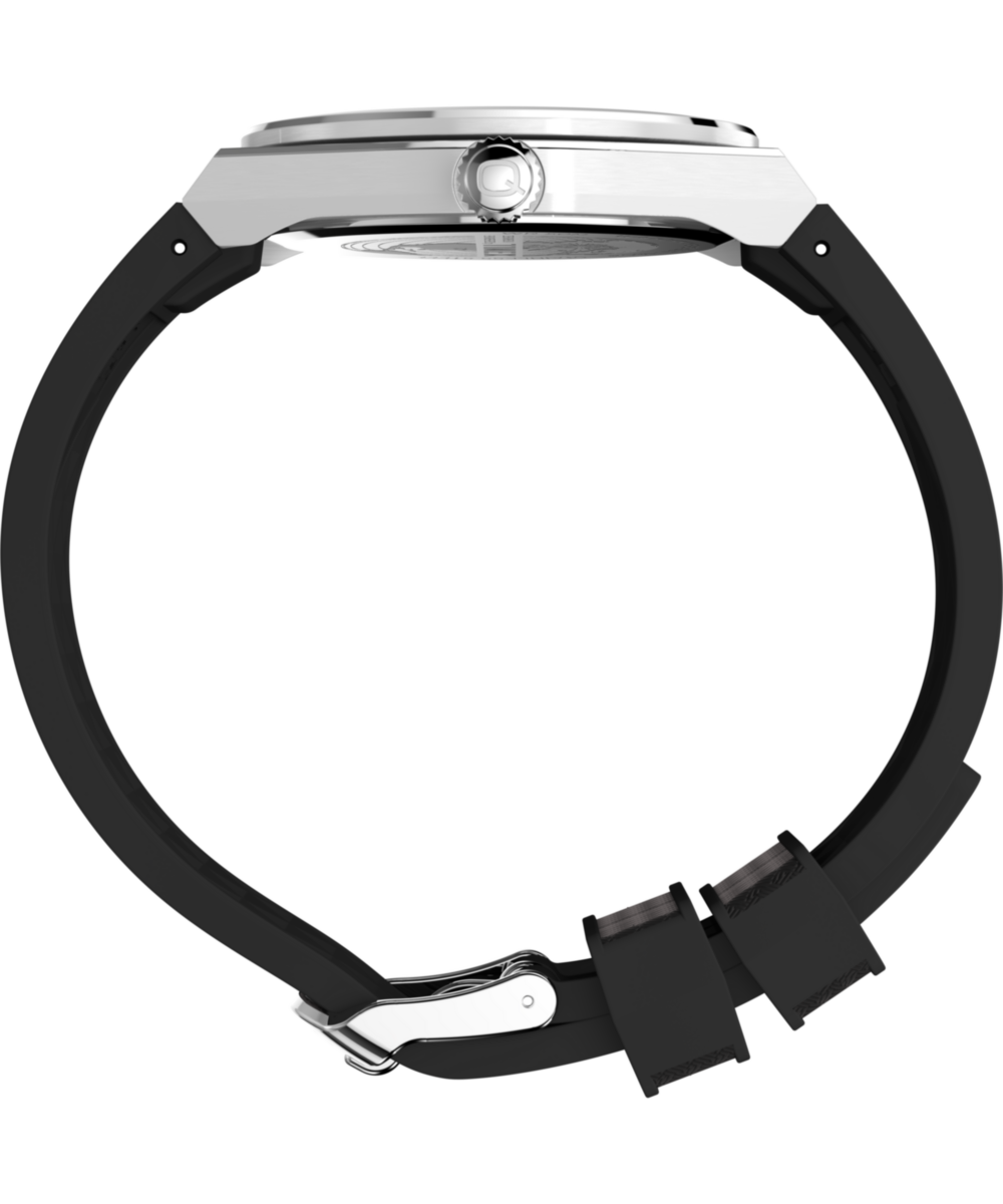 Q Timex® Continental GMT 39mm Synthetic Rubber Strap Watch - Image 3