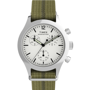 Timex Weekender New England Chronograph 40mm Eco-Conscious Fabric Strap Watch