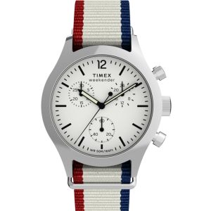 Timex Weekender New England Chronograph 40mm Eco-Conscious Fabric Strap Watch
