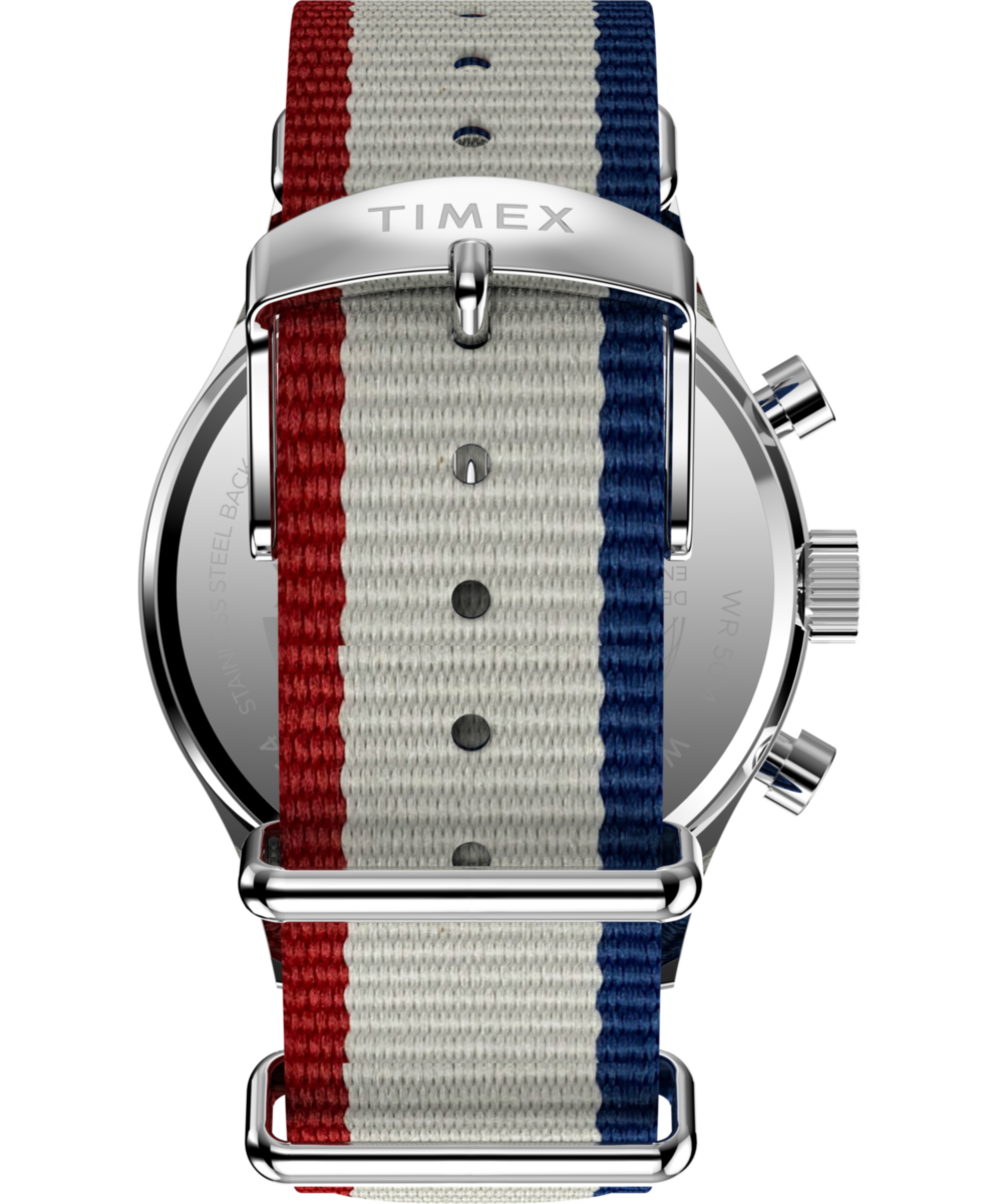 Timex Weekender New England Chronograph 40mm Eco-Conscious Fabric Strap Watch - Image 3