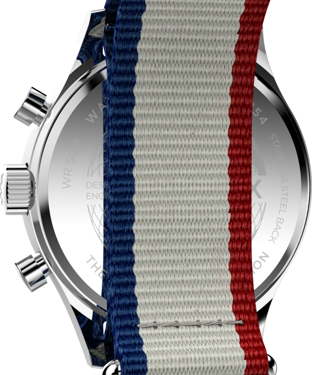 Timex Weekender New England Chronograph 40mm Eco-Conscious Fabric Strap Watch - Image 4