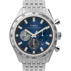 Waterbury Traditional Chronograph 41mm Stainless Steel Bracelet Watch 