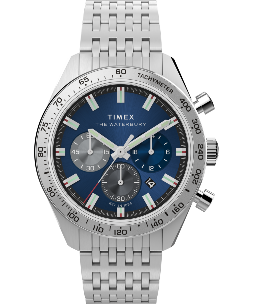 Waterbury Traditional Chronograph 41mm Stainless Steel Bracelet Watch