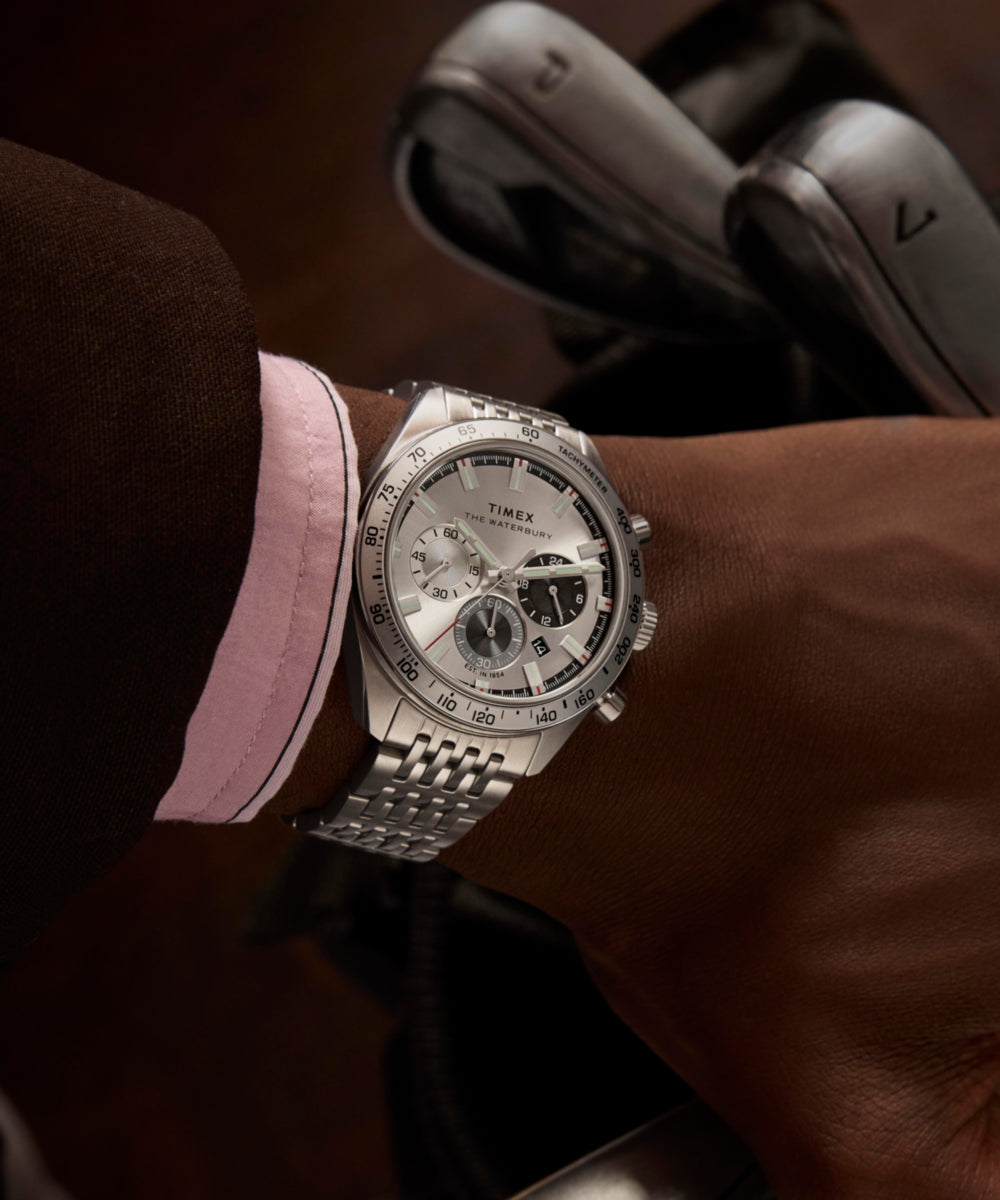 Waterbury Traditional Chronograph 41mm Stainless Steel Bracelet Watch - Image 2