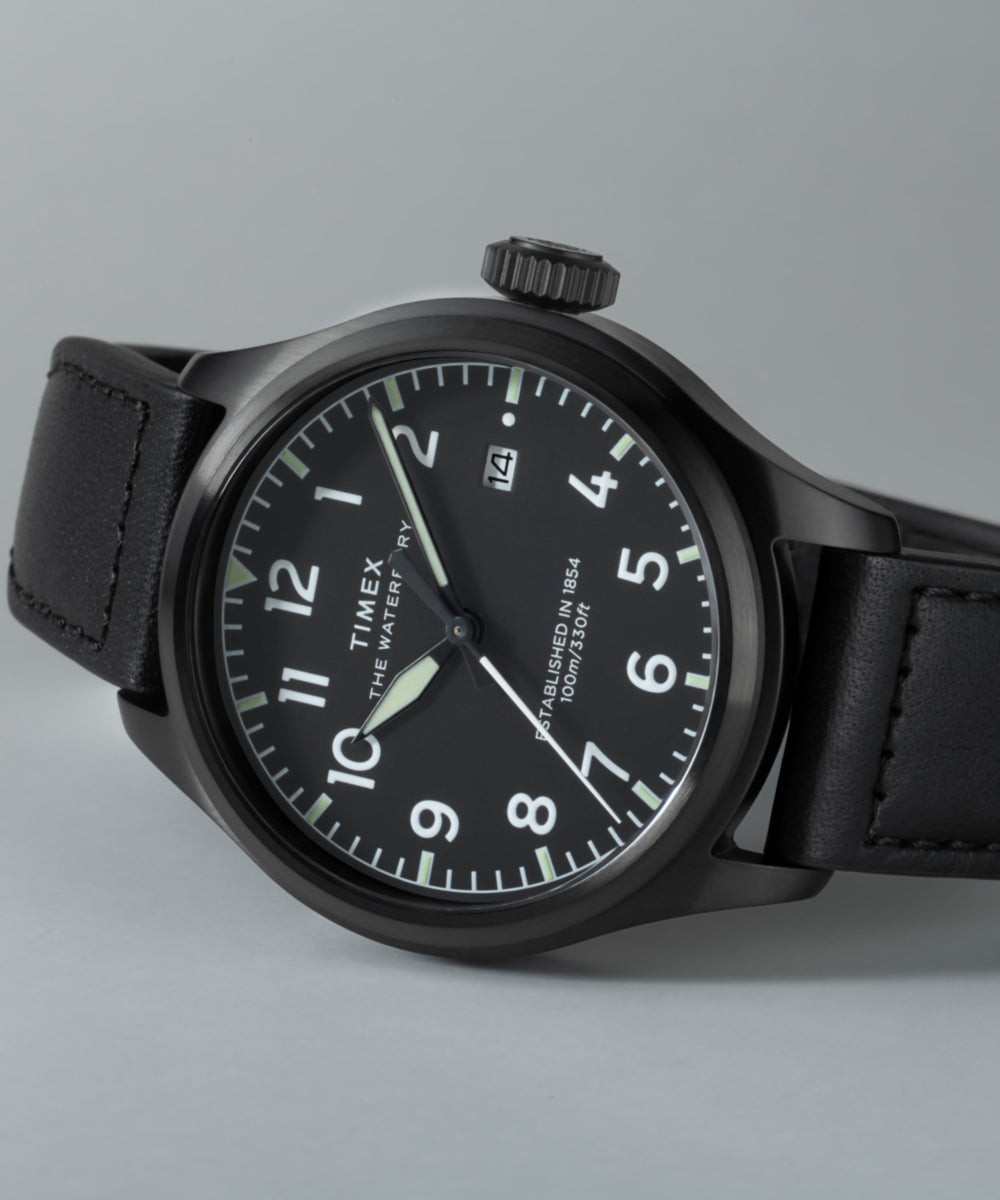 Waterbury Ace 41mm Leather Strap Watch - Image 7