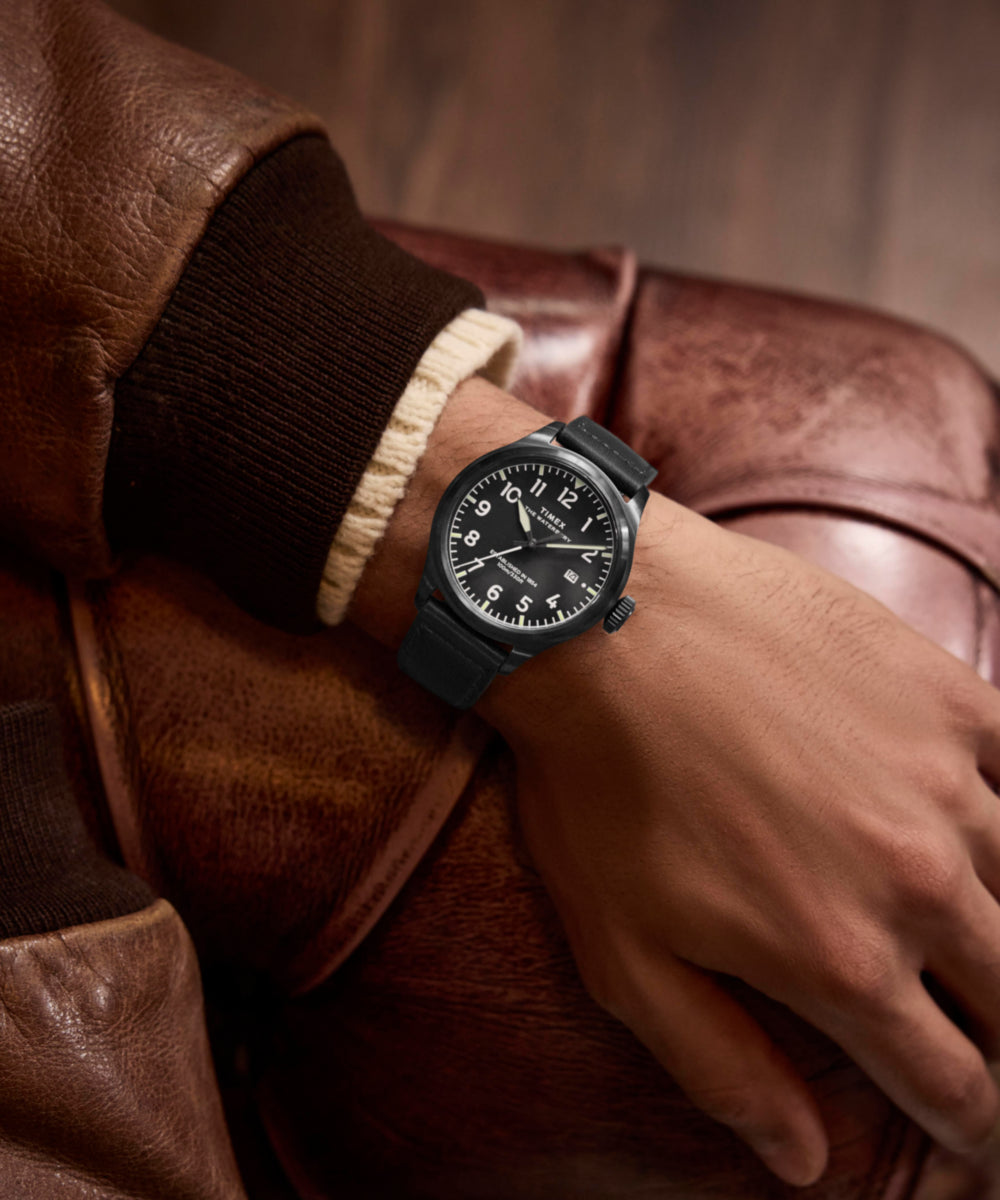 Waterbury Ace 41mm Leather Strap Watch - Image 2