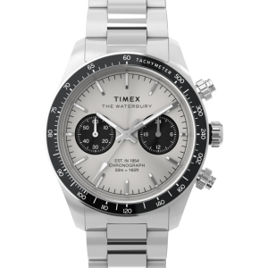 Waterbury Heritage Chronograph 39mm Stainless Steel Bracelet Watch  