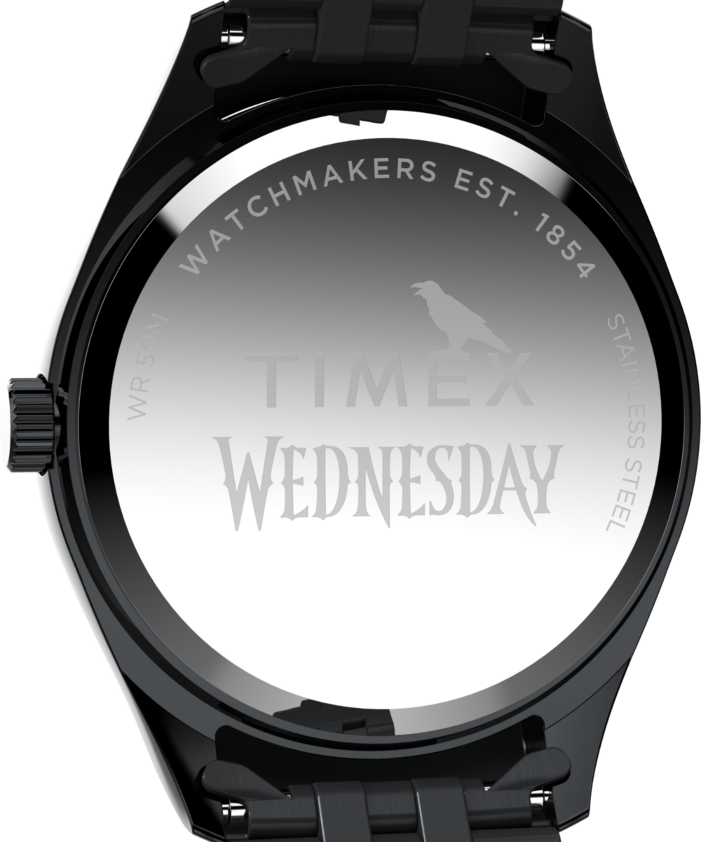 Timex x Wednesday Timex Legacy 36mm Stainless Steel Bracelet Watch - Image 4