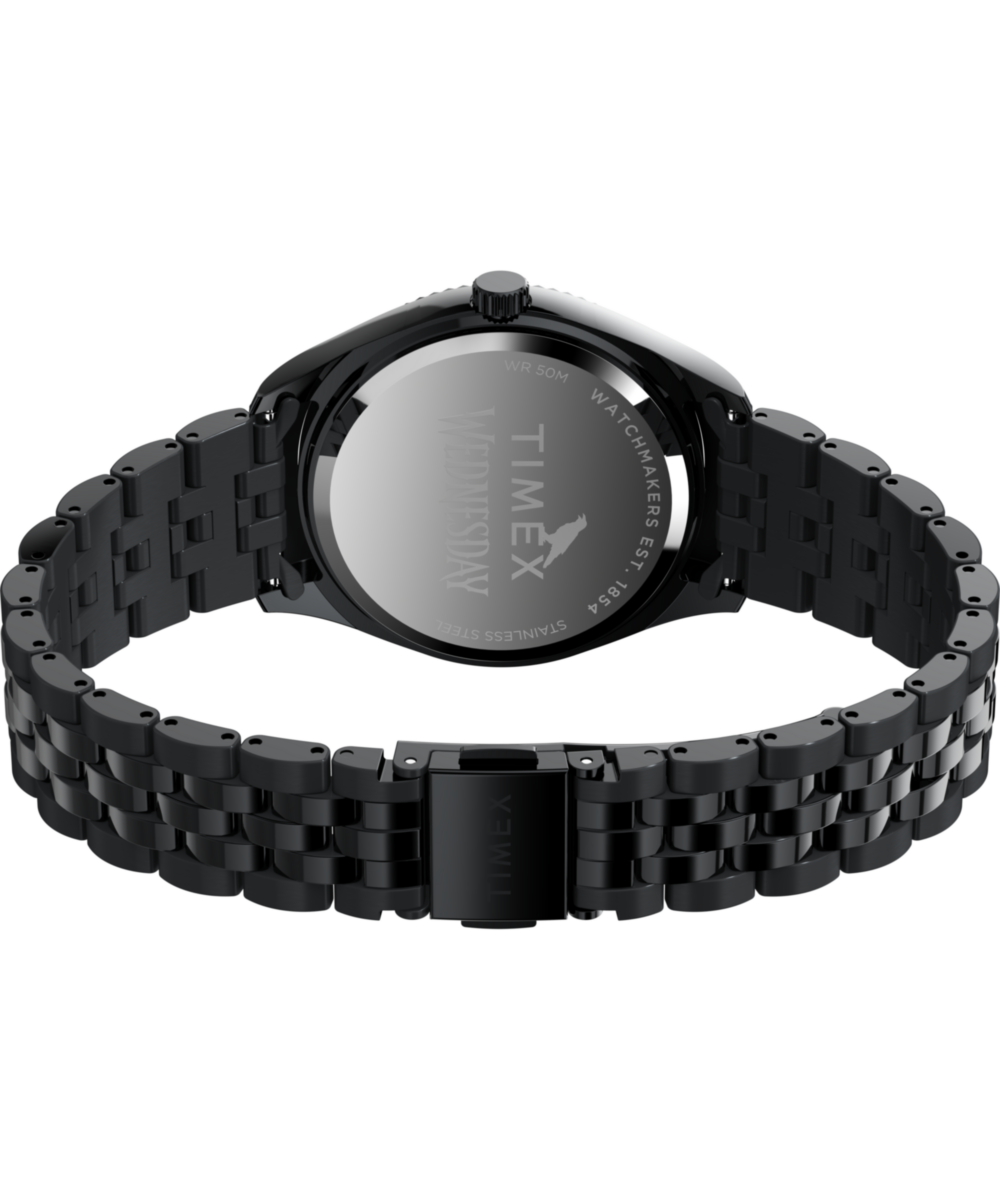 Timex x Wednesday Timex Legacy 36mm Stainless Steel Bracelet Watch - Image 5