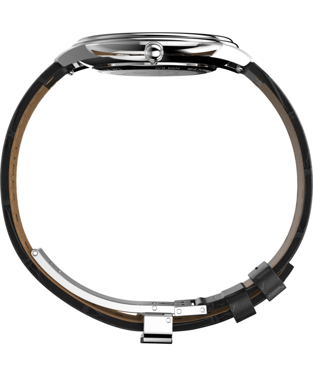 Waterbury Metropolitan Sub-Second 39mm Leather Strap Watch - Image 3