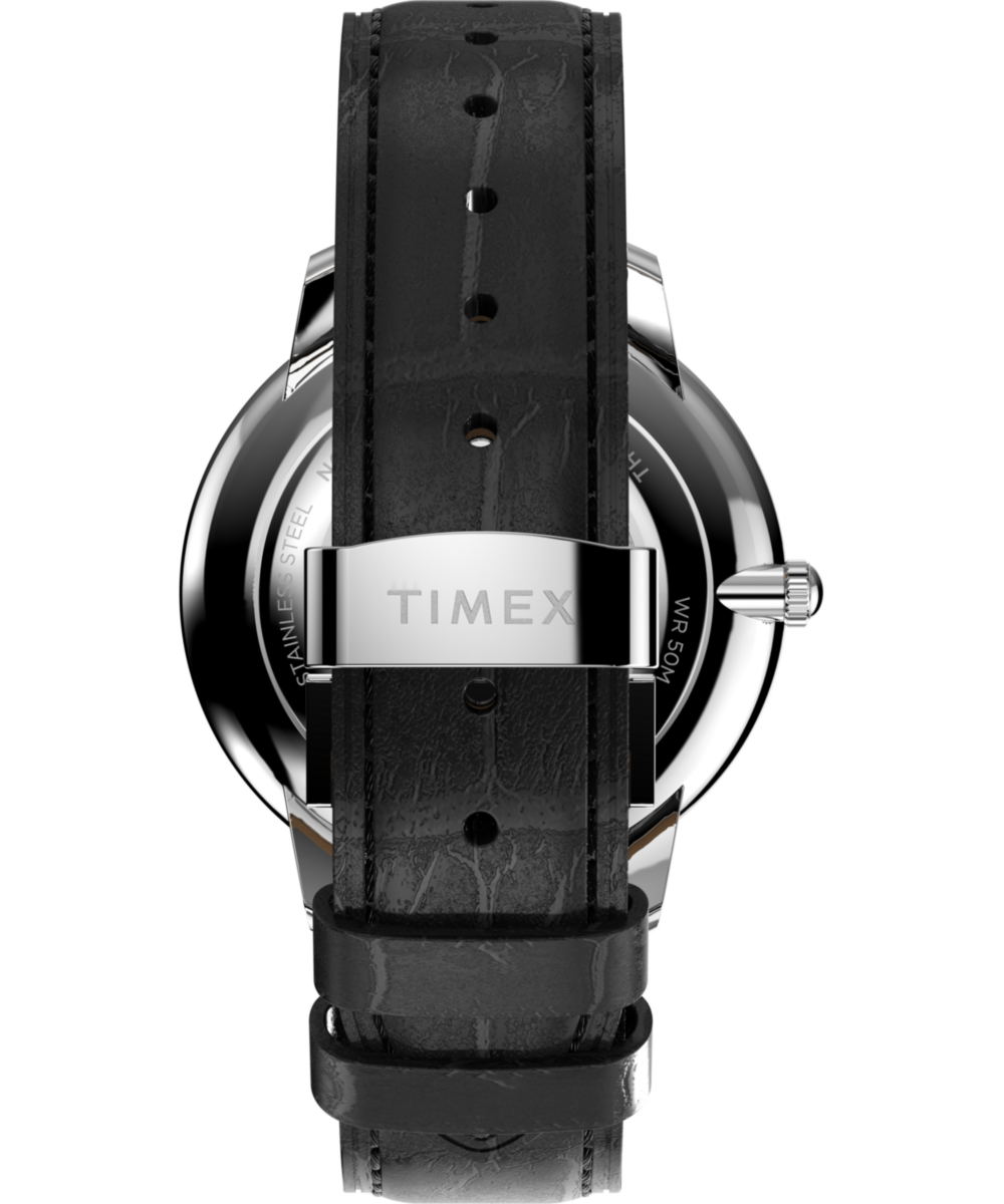 Waterbury Metropolitan Sub-Second 39mm Leather Strap Watch - Image 4