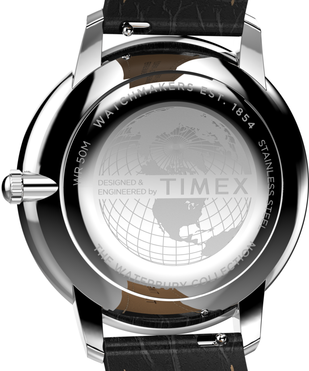 Waterbury Metropolitan Sub-Second 39mm Leather Strap Watch - Image 5
