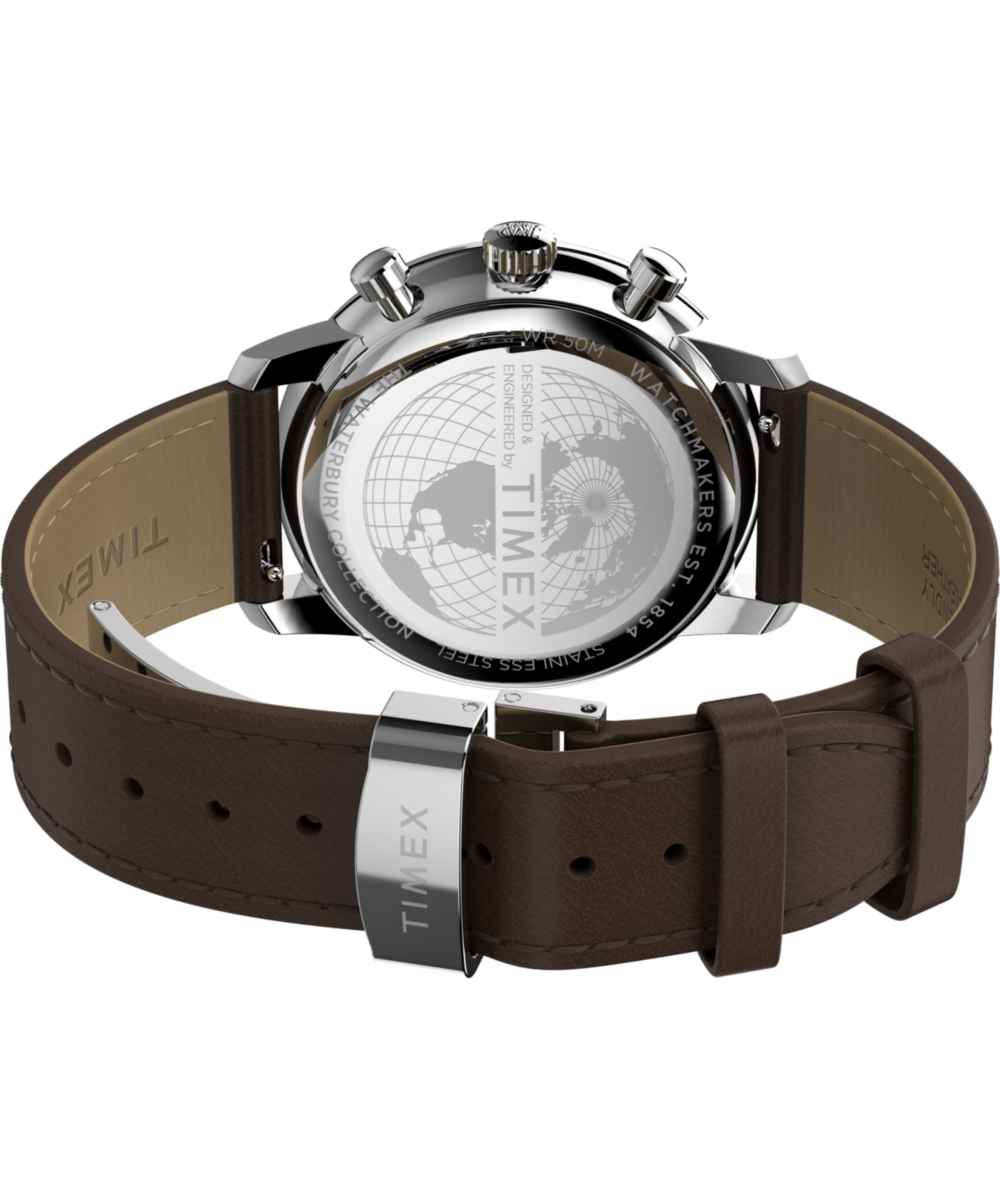 Waterbury Metropolitan Chronograph 41mm Leather Strap Watch - Image 6