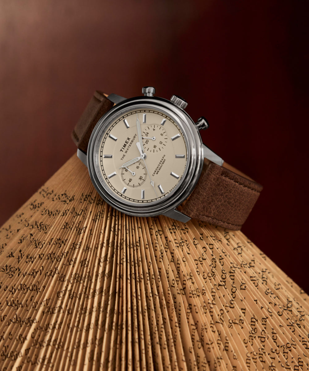 Waterbury Metropolitan Chronograph 41mm Leather Strap Watch - Image 7