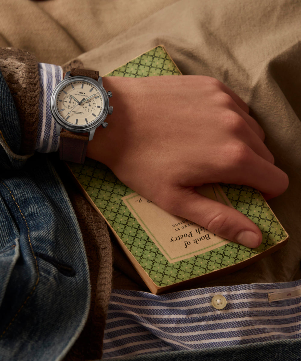 Waterbury Metropolitan Chronograph 41mm Leather Strap Watch - Image 2