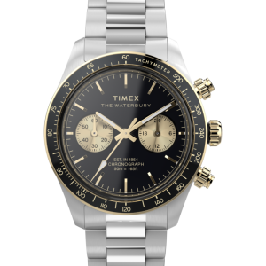 Waterbury Heritage Chronograph 39mm Stainless Steel Bracelet Watch  