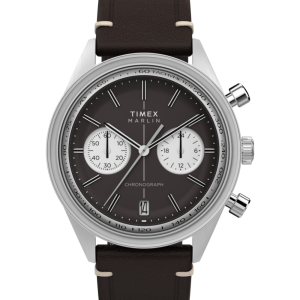 Marlin® Jet Quartz Chronograph 40mm Leather Strap Watch
