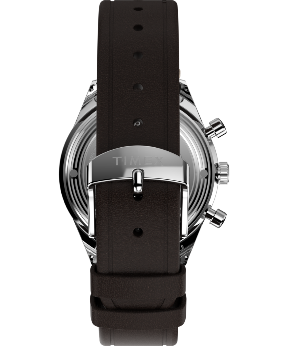 Marlin® Jet Quartz Chronograph 40mm Leather Strap Watch - Image 4