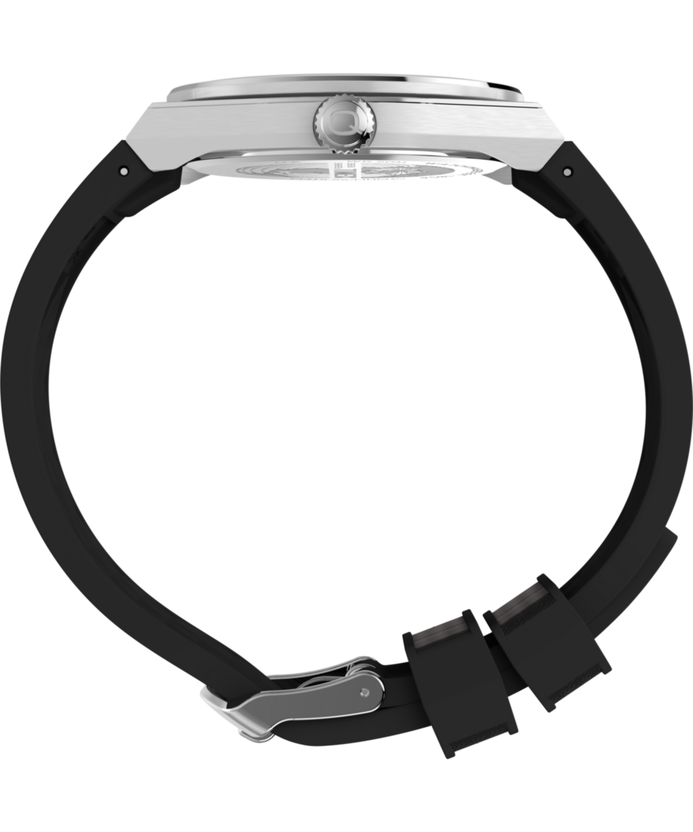 Q Timex Continental GMT 39mm Synthetic Rubber Watch - Image 2