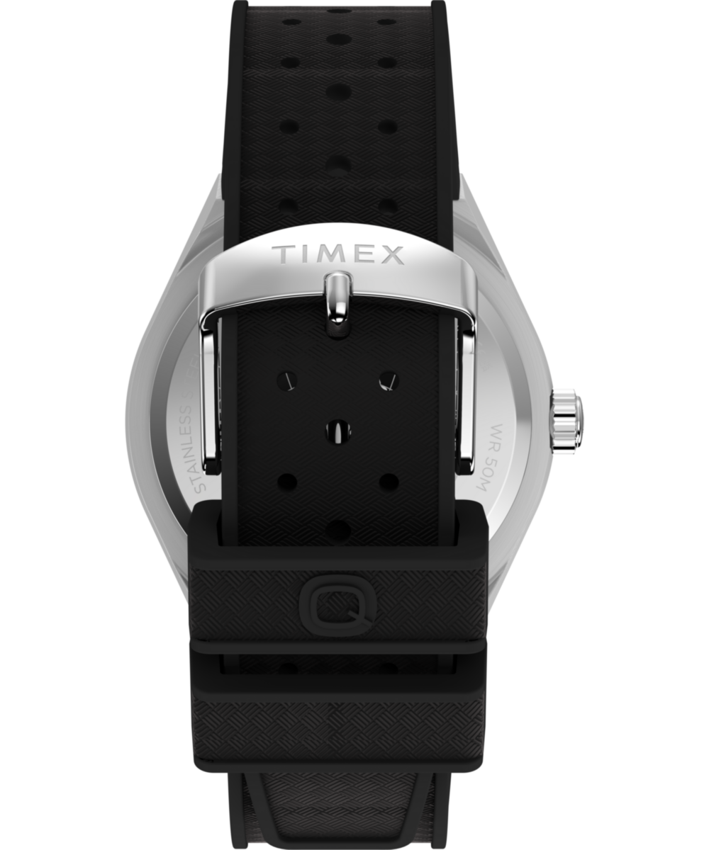 Q Timex Continental GMT 39mm Synthetic Rubber Watch - Image 3