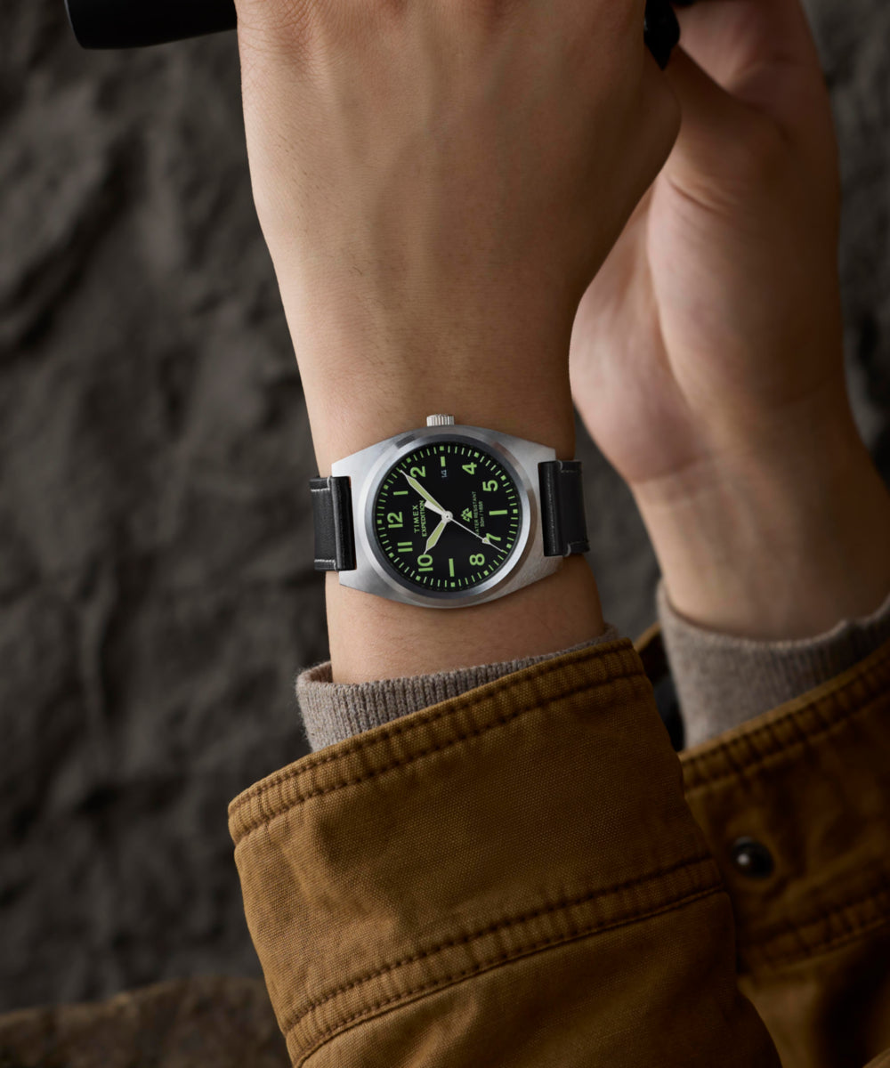 Expedition® Capstone 39mm Eco-Friendly Leather Strap Watch - Image 2