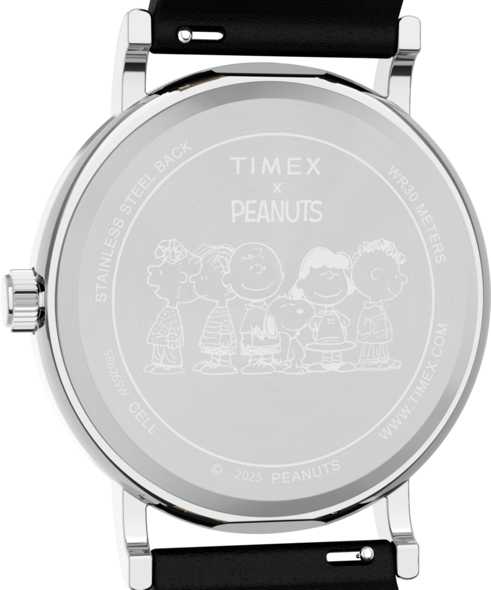 Peanuts® x Timex Weekender Snoopy Dancing 38mm Leather Strap Watch - Image 4