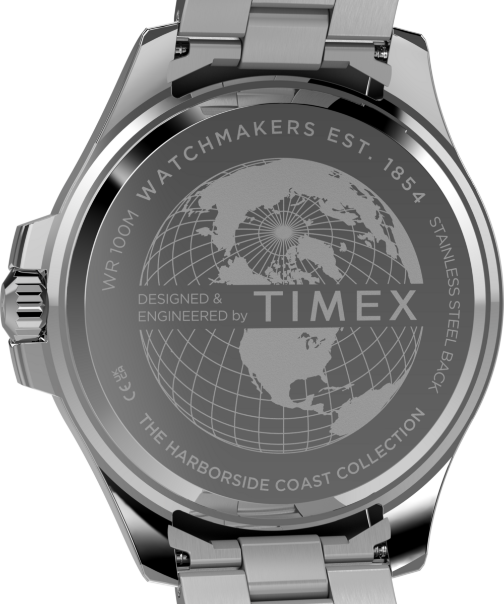 Harborside Coast Multifunction 43mm Stainless Steel Bracelet Watch - Image 5