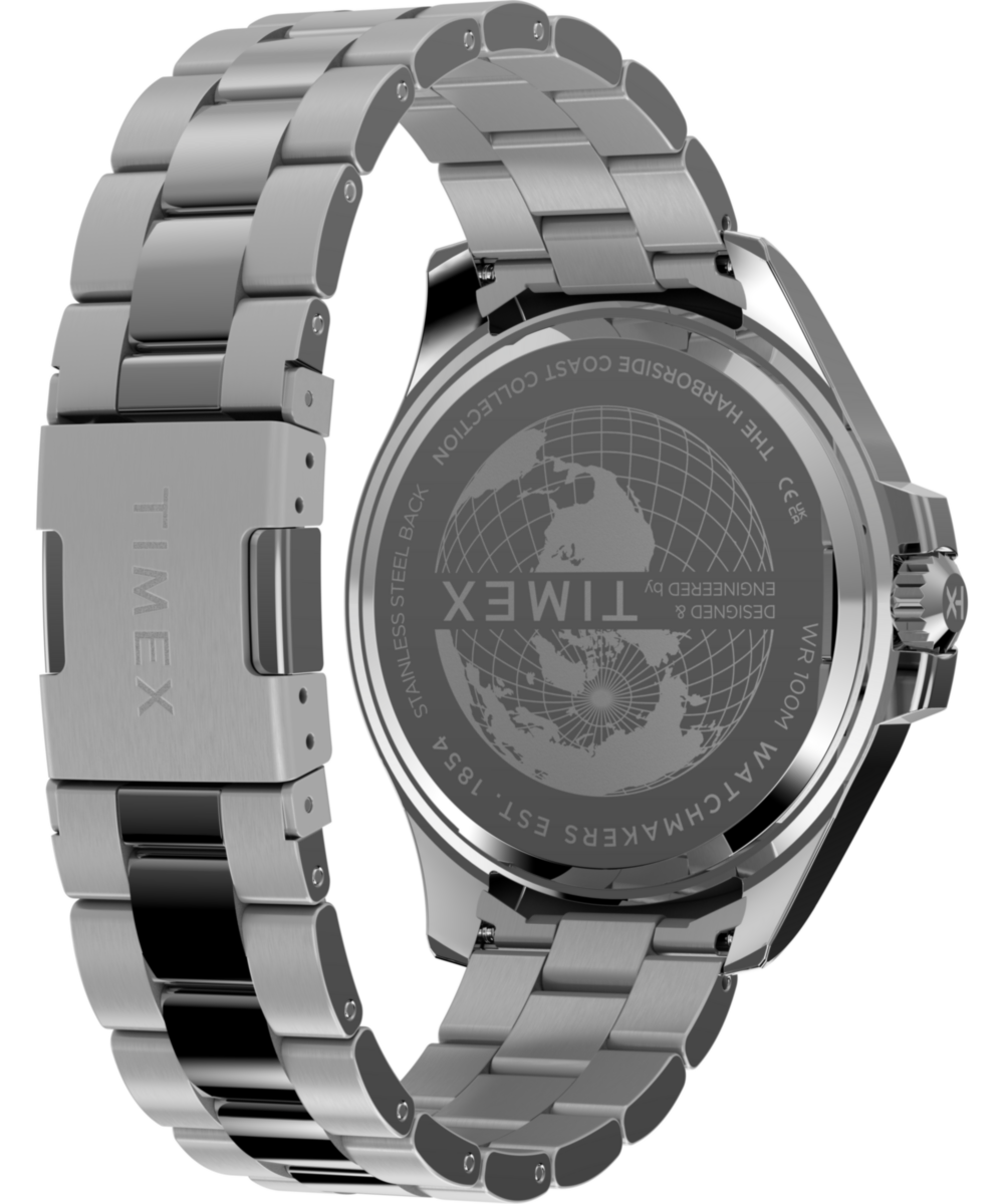 Harborside Coast Multifunction 43mm Stainless Steel Bracelet Watch - Image 6