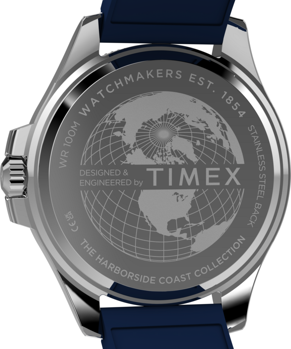 Harborside Coast Multifunction 43mm Synthetic Rubber Strap Watch - Image 4