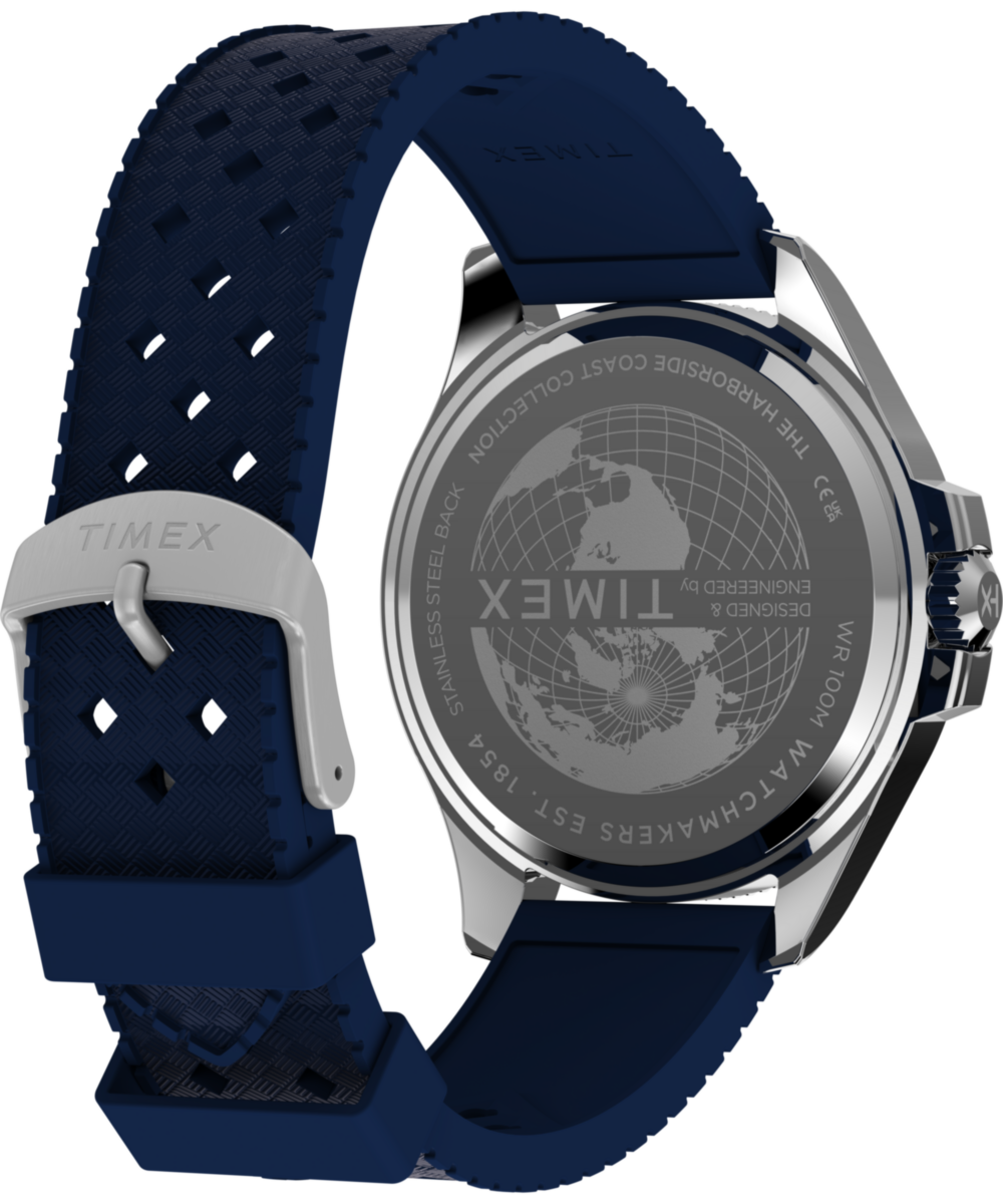 Harborside Coast Multifunction 43mm Synthetic Rubber Strap Watch - Image 5