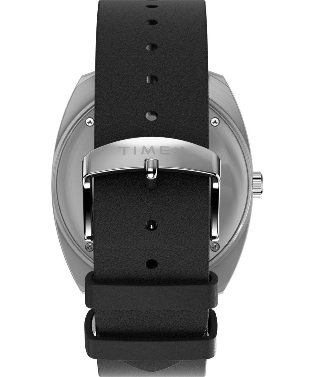 Q Timex® 1975 Enigma 37mm Leather Strap Watch - Image 3