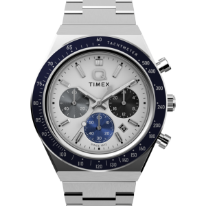 Q Timex® Chronograph 40mm Stainless Steel Bracelet Watch
