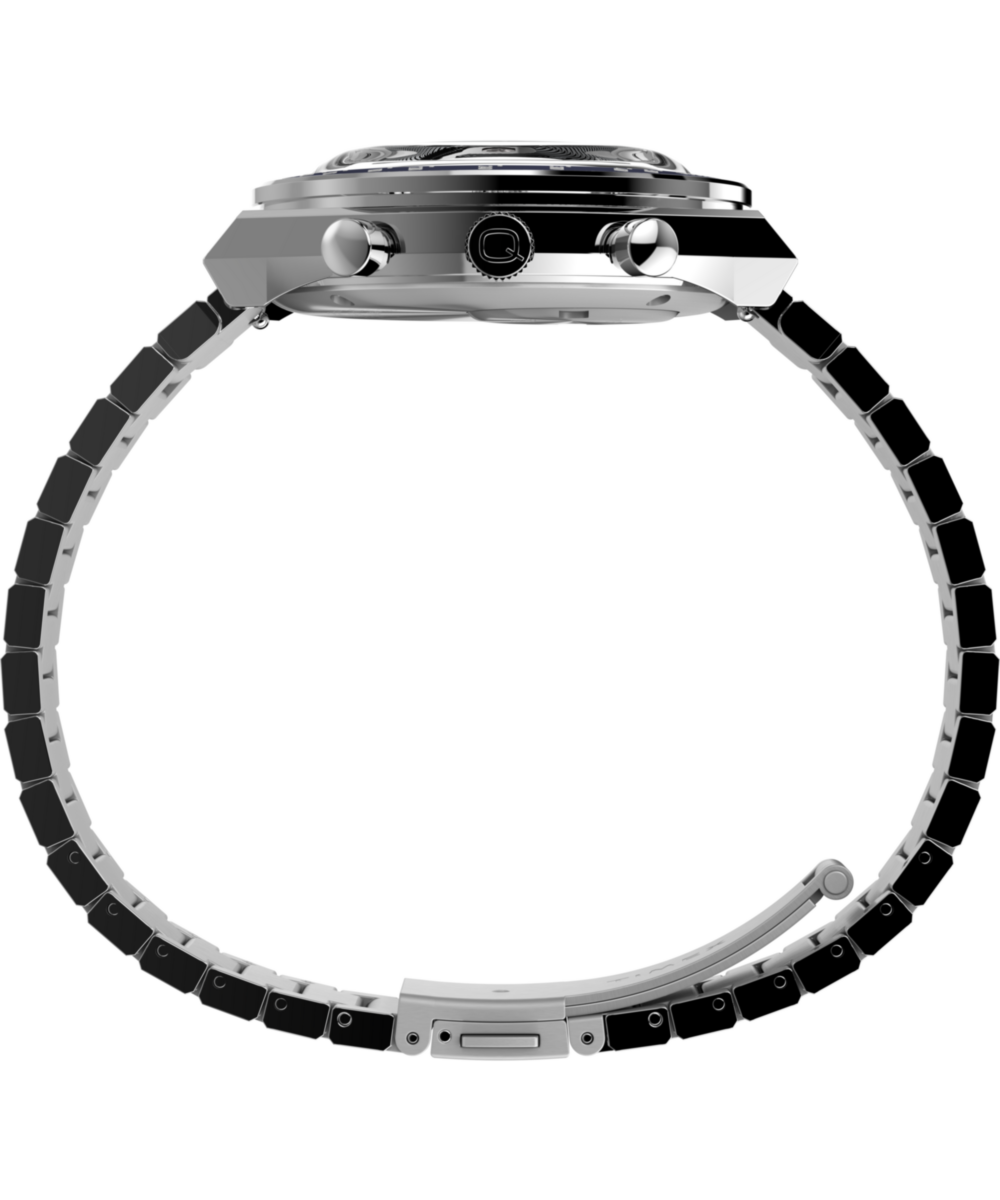 Q Timex® Chronograph 40mm Stainless Steel Bracelet Watch - Image 4